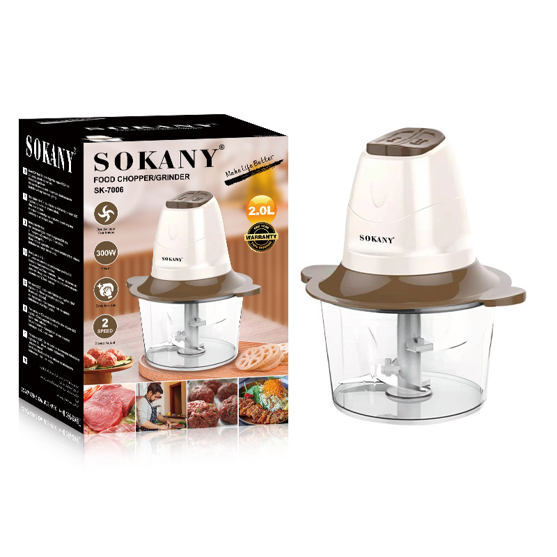 Us-grade 110V cross-border electric household meat grinder, vegetable cooking stick, meat grinder, juicer Item Picture