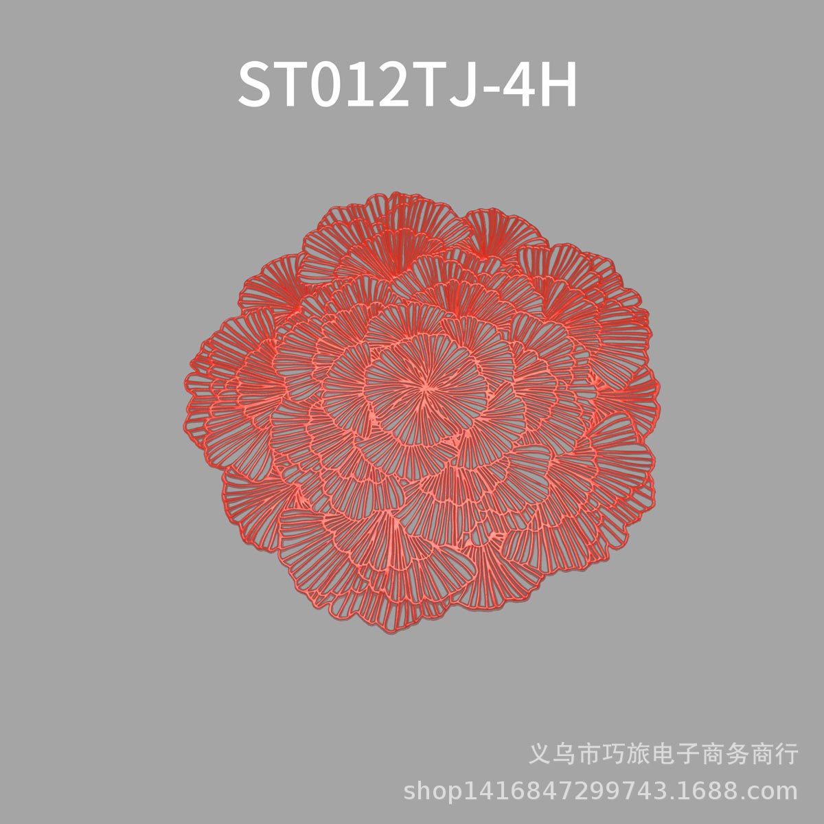 Teslin Nordic Japanese Chinese European Hot Stamping Plate Heat Insulation Round Pvc Hot Stamping Placemat Light Luxury Decoration Application Scenario