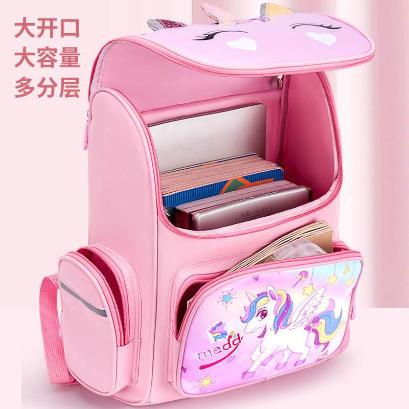 New Children's Schoolbag For Primary School Students To Reduce The Burden Of Ridge Protection Backpack Boys And Girls 1-3-6 Cute Space Bag Application Scenario