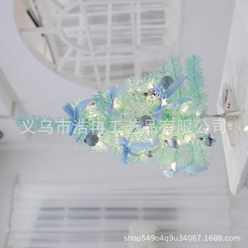 2021 New Online Celebrity Cross-Border Sales Of Blue Christmas Tree Set 1.5M 1.8M Christmas Decorations details Picture