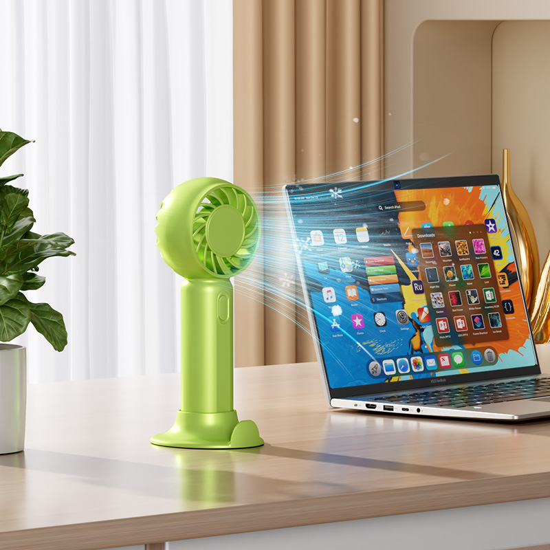 New outdoor handheld fan, portable, silent, office, student desktop mini fan, gift logo