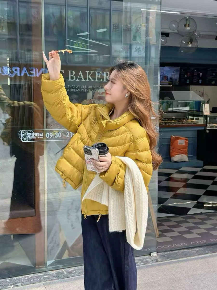 2025 White duck down original knitted stand-up collar Pork rib down jacket for women, new autumn and winter fashion, Korean style, warm and versatile trend pic 11