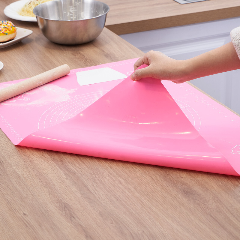 加厚硅胶揉面垫子硅胶垫食品级硅胶案板烘焙面垫擀面垫多功能垫子详情图3
