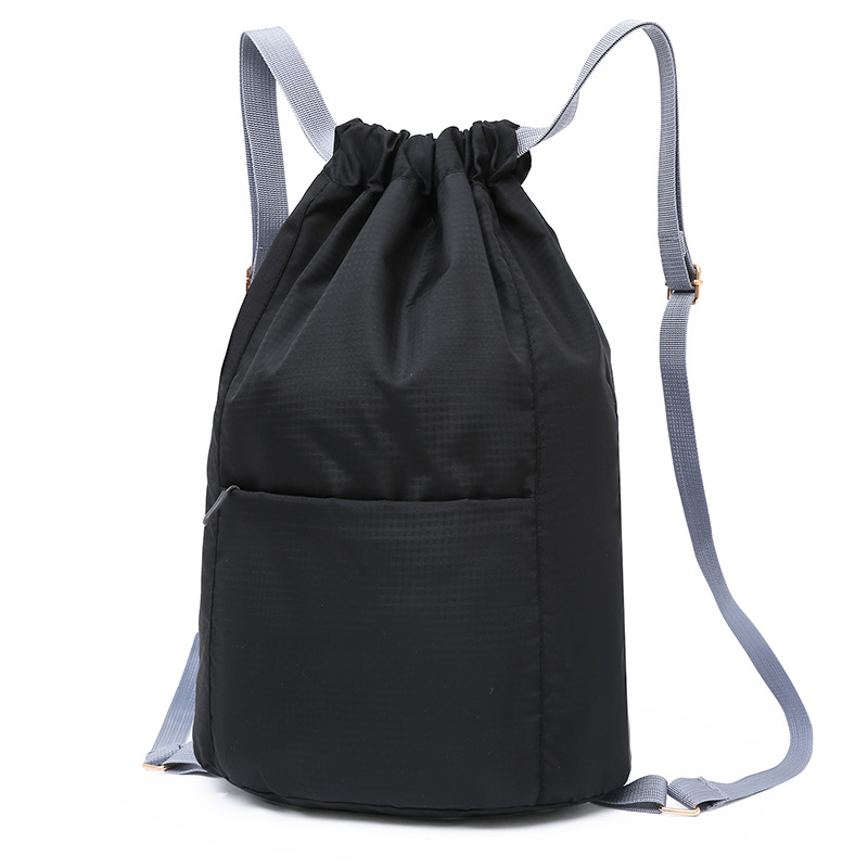 Manufacturers Wholesale Outdoor Leisure Waterproof Fitness Bag Students Daily Back Simple Drawstring Large Capacity Backpack Backpack Application Scenario