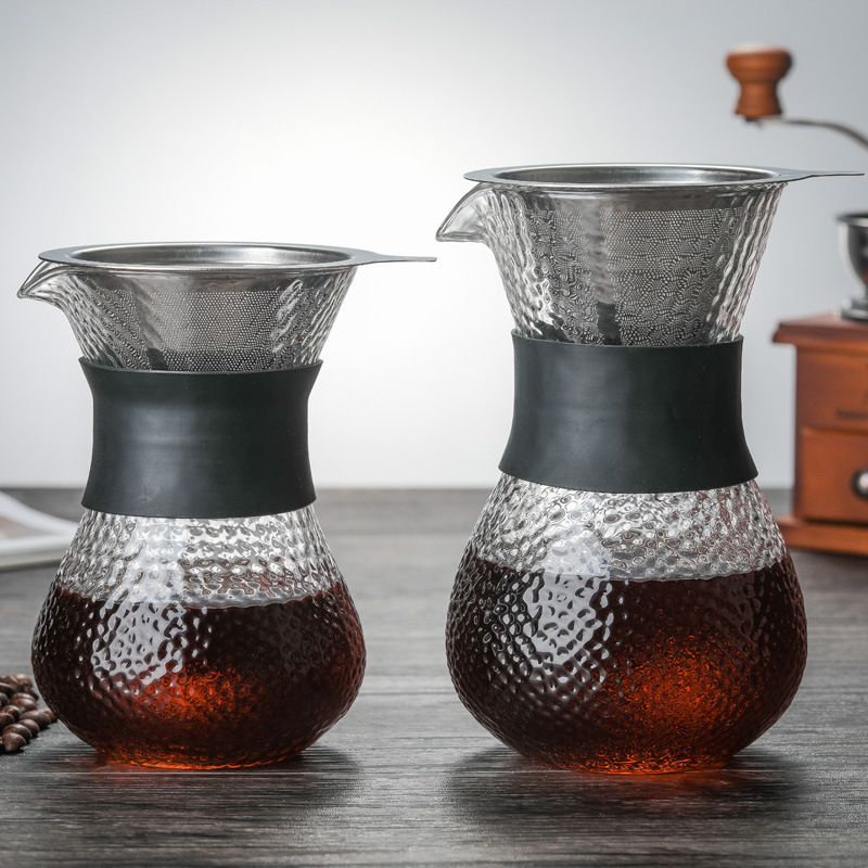 وعاء زجاجي مقاوم للحرارة لتقاسم القهوة Specification image