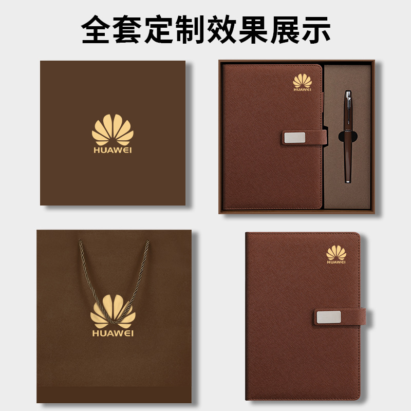 Customized corporate business gift set, buckle notebook gift box set, can print logo, meeting record notebook Application Scenario