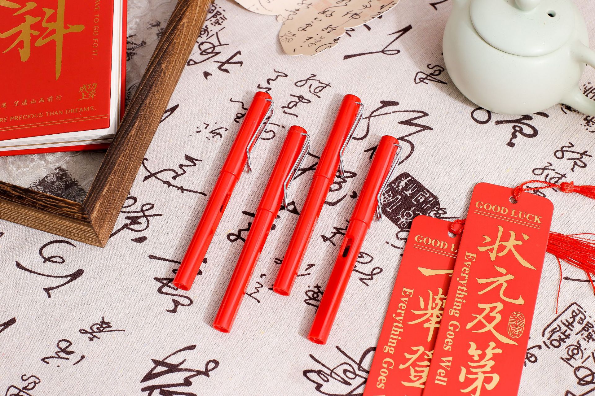 Jingu 25K Gift Bag Set (Success in the Imperial Examination) Hardcover Book, Bookmark, Pen, Gift Bag Set pic 11
