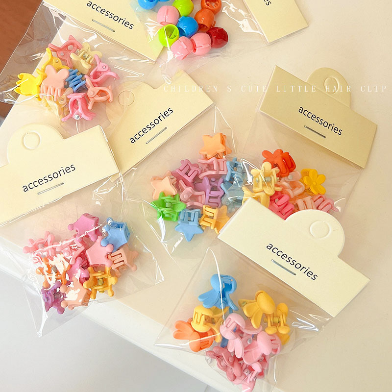 New candy-colored hanging bag, mini clip, children's hair clip, little girl's hair clip, princess small grab clip, cute hair grab details Picture