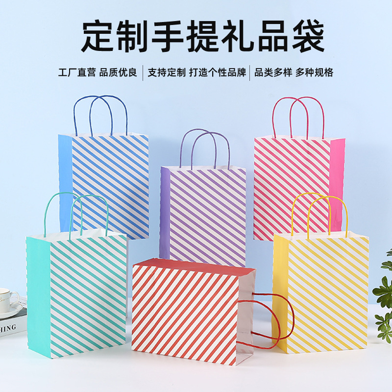Kraft paper bags, Christmas gift bags, clothing hand-held takeout packaging bags, baking packaging food bags, foreign trade export Application Scenario