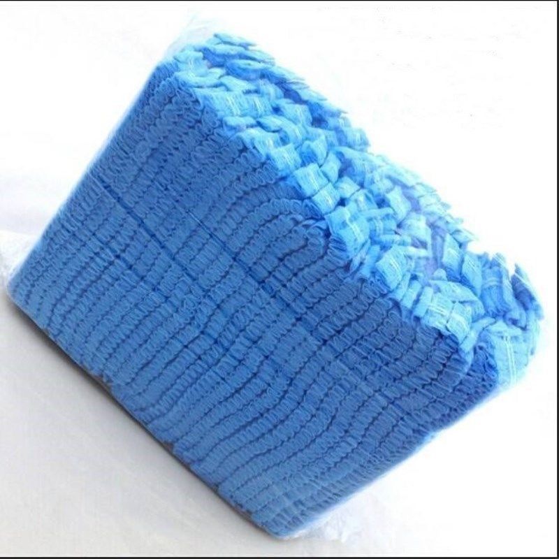 Disposable strip caps, kitchen and catering caps, workshop food work caps, dust-proof and breathable non-woven fabric strip cap head covers Application Scenario