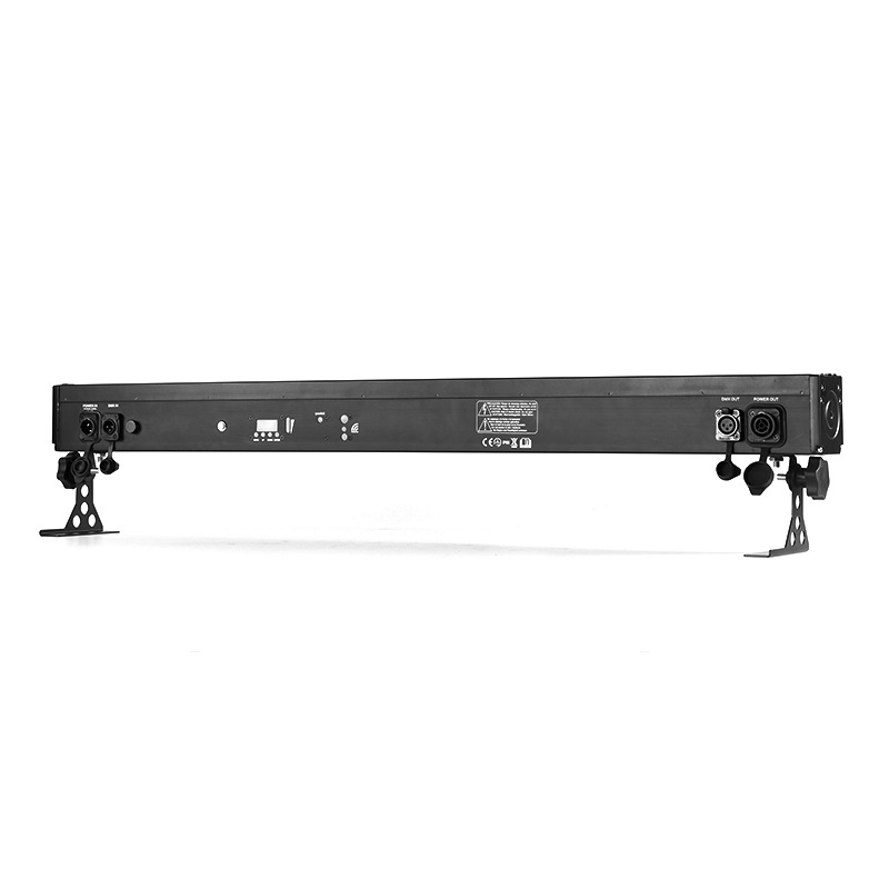24 4-watt waterproof wall-washing lights, full-color segment control LED light strips, RGBW stage lighting performance, outdoor dyeing lights Specification drawing