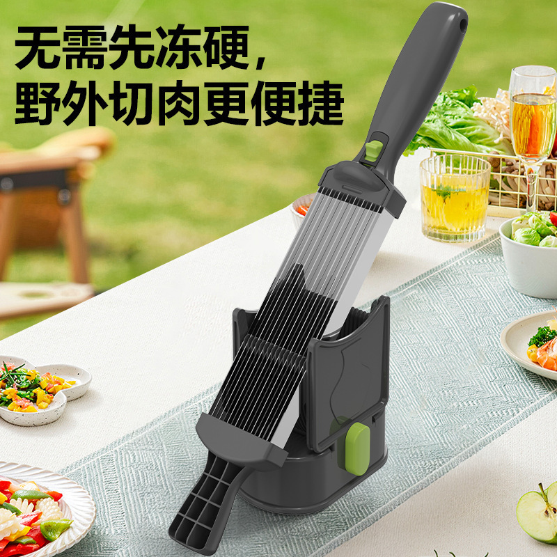 Cross-border fresh meat slicer, stainless steel meat slicer, quick meat slicing magic tool, multi-functional household meat shreds kitchen details Picture