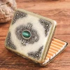 Retro relief 20-piece double-sided cigarette box, metal cigarette box, cross-border export product, gift box manufacturer wholesale Specification image