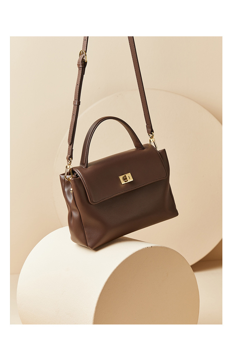 2025春夏新款头层牛皮通勤手提单肩复古简约大容量女包箱包皮具男士包袋详情18