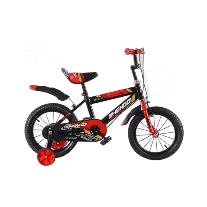 自行车童车/自行车儿童车/儿童自行车/儿童水杯/四合一平衡车白底实物图