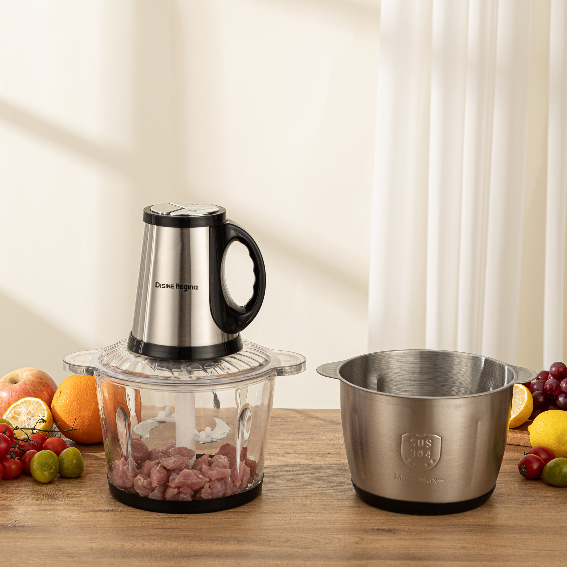 3L Meat Grinder Glass Meat Grinder For Foreign Trade Is A Popular Product In Southeast Asia And The Middle East Specification drawing
