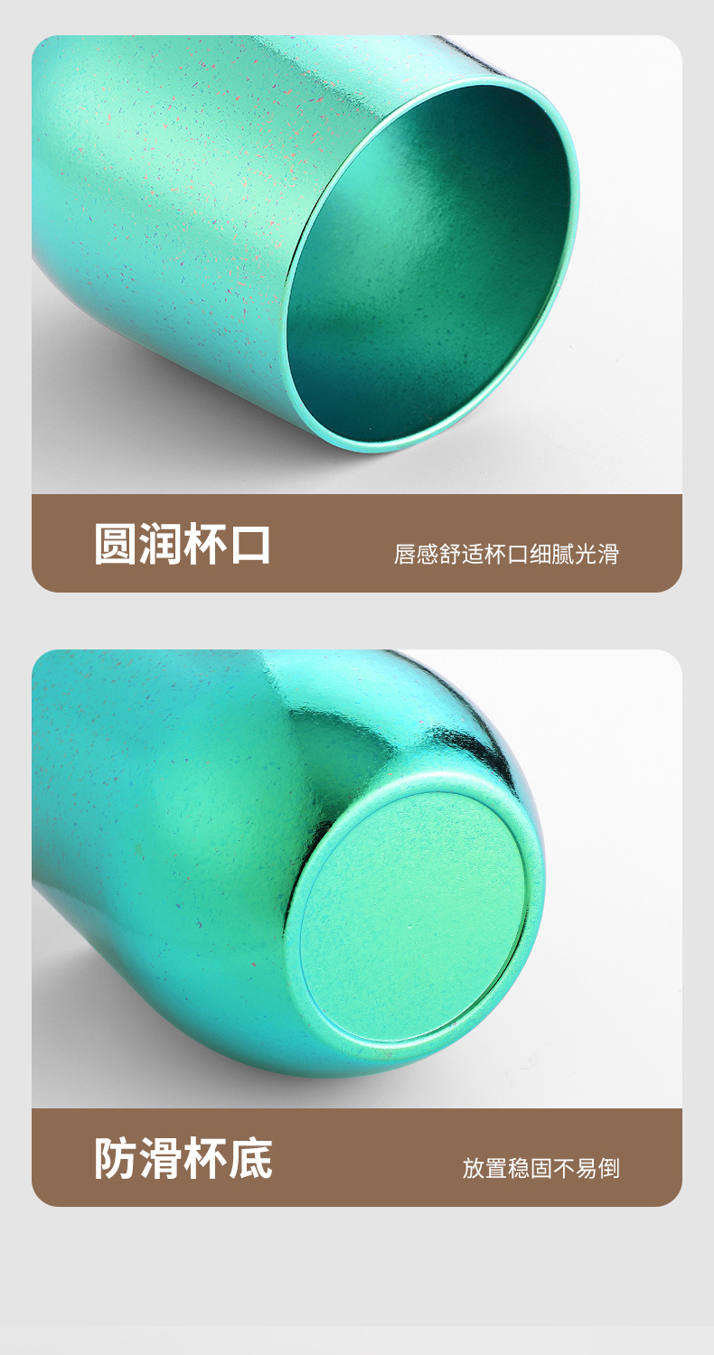 钛杯纯钛啤酒杯大冰花双层隔热鹅蛋杯蛋壳杯大肚随手杯户外露营礼详情15