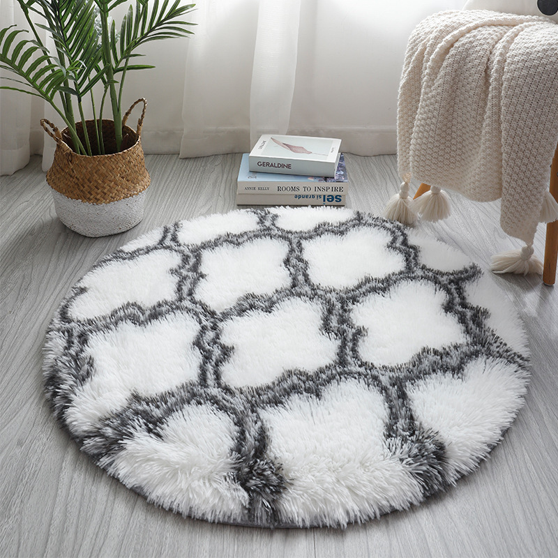 Factory direct sales and wholesale of patterned silk, round, long silk and wool patterned fabrics for living rooms, coffee tables, sofas, bedrooms, and bed MATS