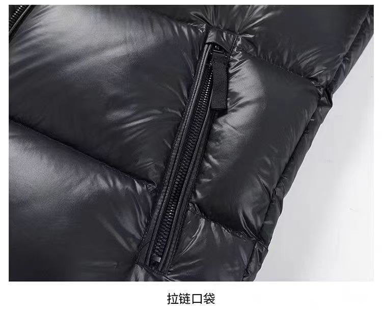 黑金鹅绒服90绒子锁绒冬季连帽短款羽绒服男装保暖外套工装充绒详情14