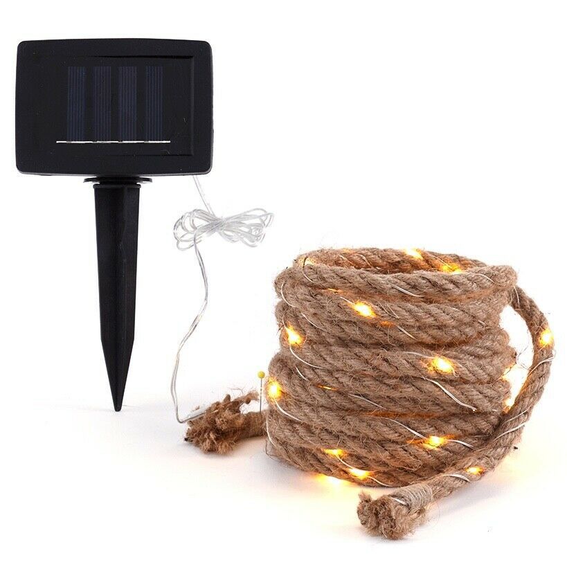 Solar Twine Light String Copper Wire Light Led Garden Light String Atmosphere Light Garden Decorative Light String Fairy Light Item Picture
