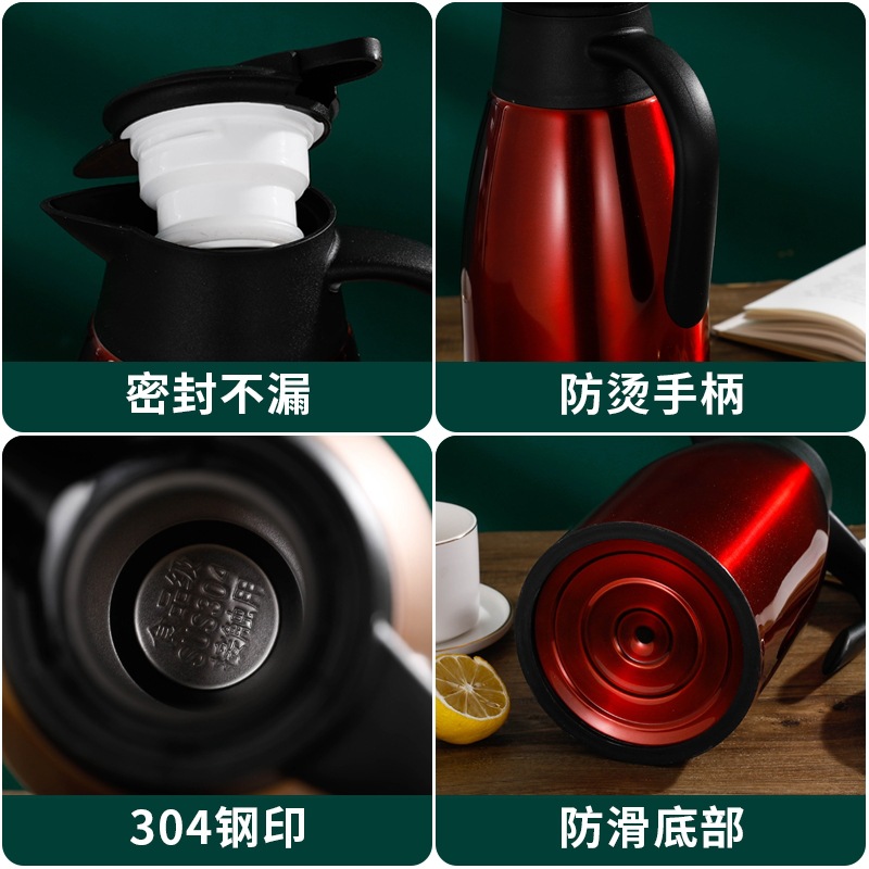 304 Stainless Steel Vacuum Insulated Kettle Household Double-Layer Hot Kettle European Warm Water Bottle Hotel Welcome Coffee Pot Application Scenario