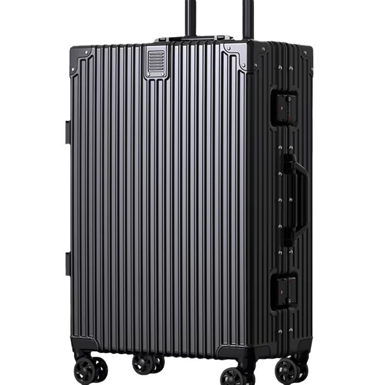 复古多功能行李箱大容量密码箱拉杆箱加厚旅行箱批发图