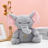Wholesale of new cross-border breathing elephant plush toys, newborn music glowing soothing sleep dolls from the manufacturer Specification image