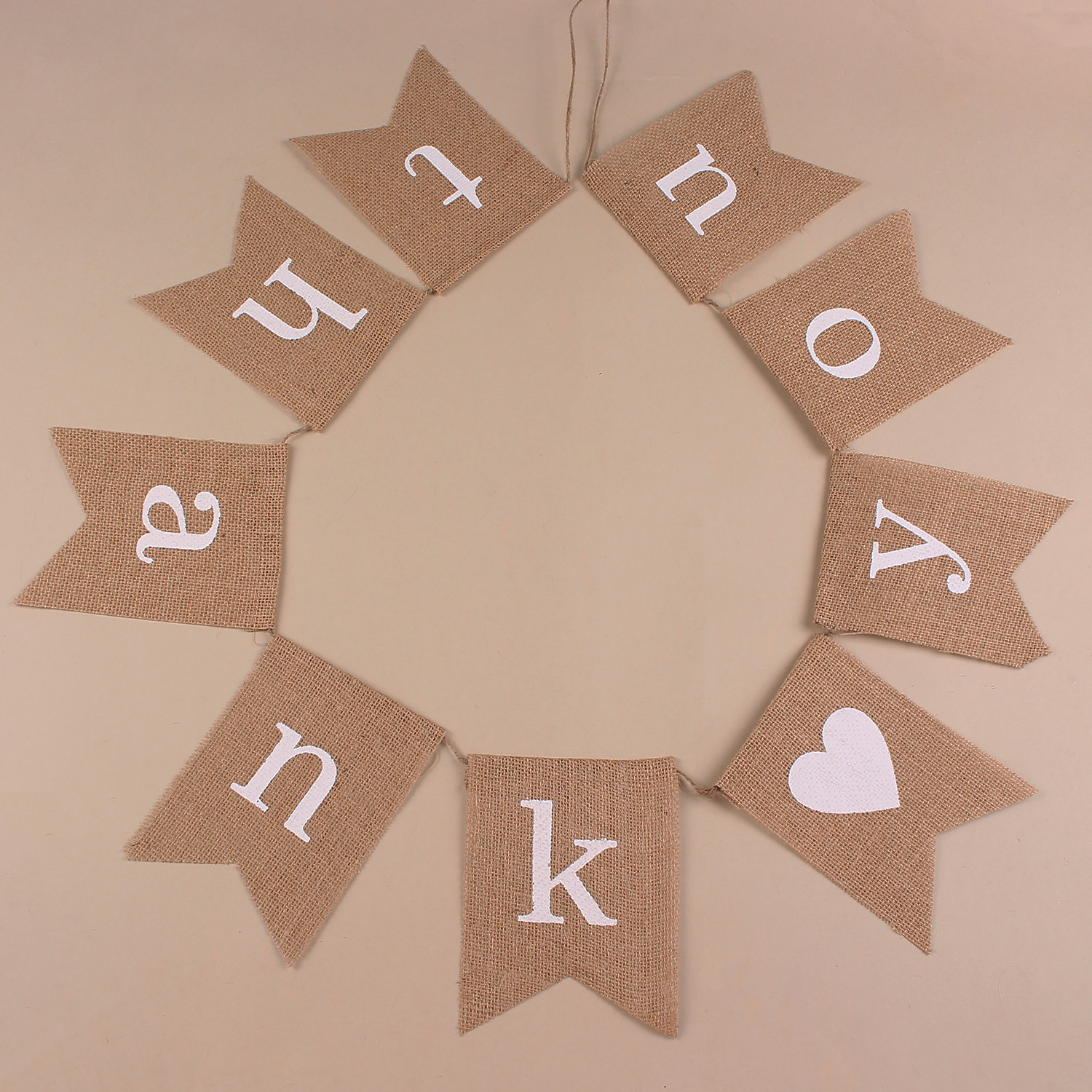 Factory direct sales of Christmas and wedding party decorations, banners, THANKYOU banners, linen swallowtail hanging flags