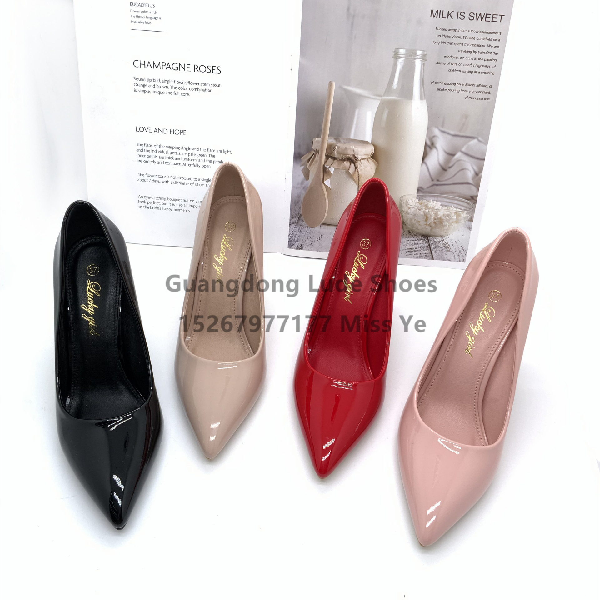 High Heels Chunky Crystal With 2022 New Temperament Summer And Spring Design Sense Of Single Shoes Guangzhou Women's Shoes Craft Shoes