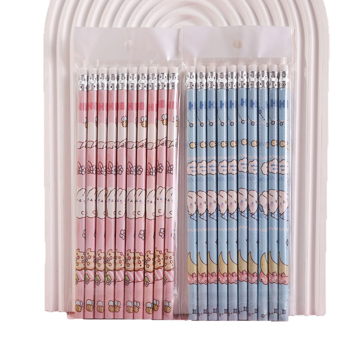 Benbelle pencils 10-piece box set, cute cartoon student reward gift stationery, children's hb pencils wholesale Item Picture