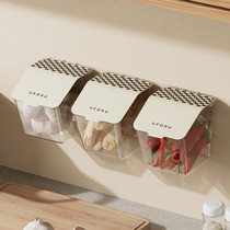 Ginger garlic storage basket Kitchen fresh-keeping ginger pepper storage box perforation-free wall-mounted household onion, ginger and garlic storage box