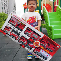 儿童消防车玩具大号工程车礼盒套装男孩仿真可喷水耐摔洒水车惯性