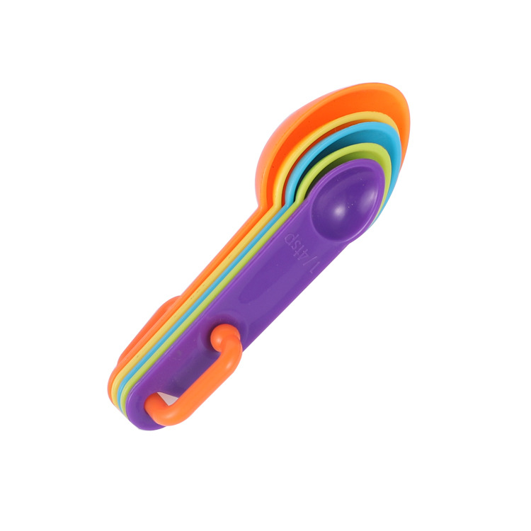 Manufacturers direct baking tools DIY cake baking milk powder spoon with graduated 4-piece plastic color measuring spoon Application Scenario