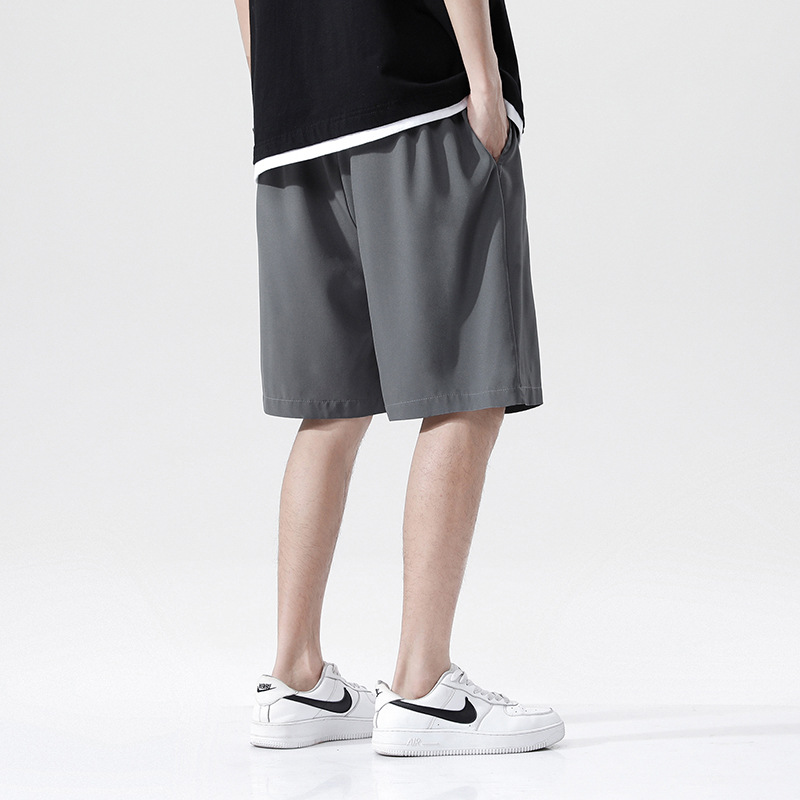 Basketball shorts, men's five-inch pants, trendy summer casual loose seven-inch mid-length pants, wide-slit beach pants worn over them Application Scenario