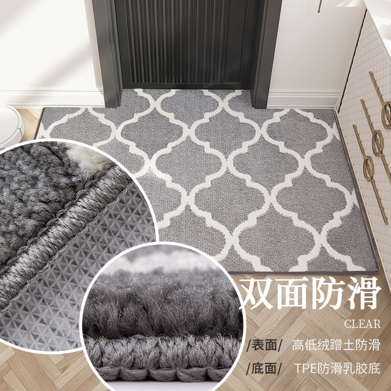 Hongri Li Polypropylene door mat ins Striped entrance door mat Home entrance carpet anti-slip footpad Specification image