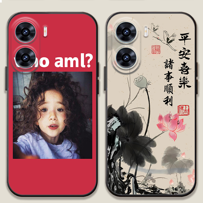 适用荣耀畅手机壳夏荷国潮精品