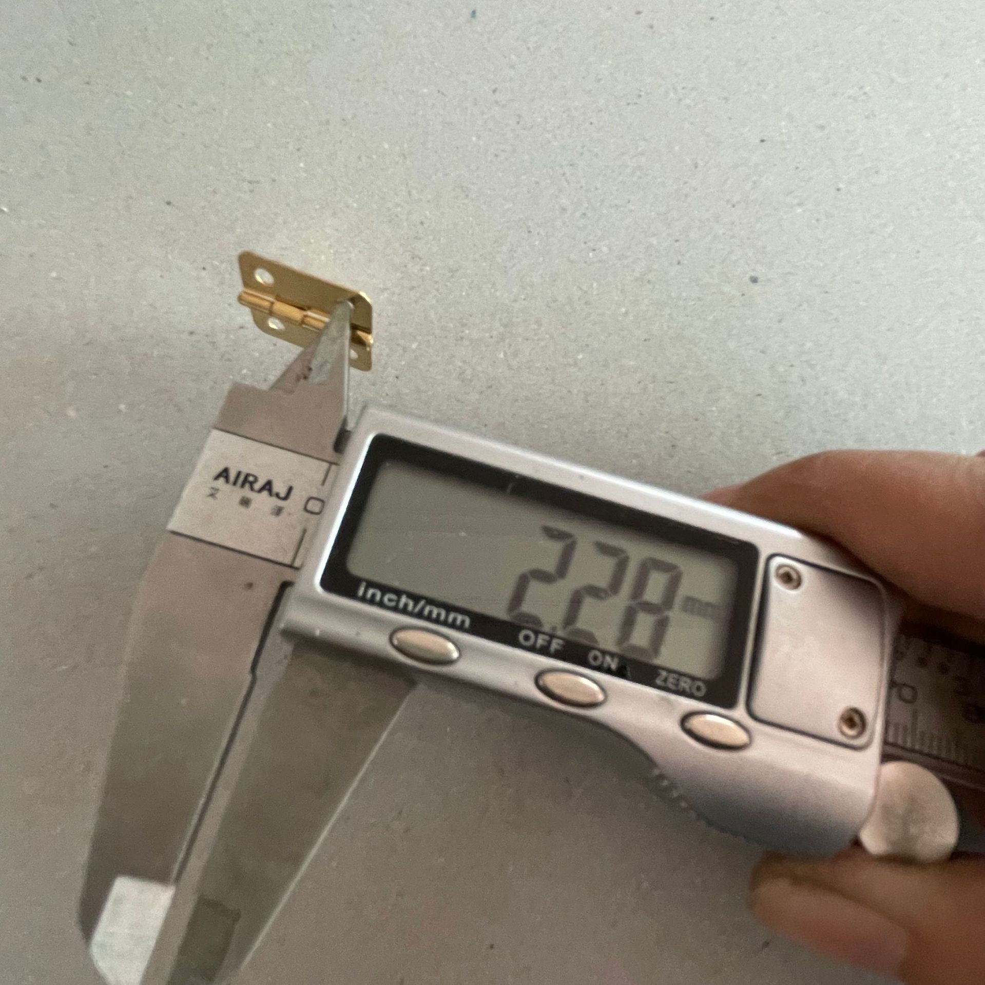 18X16mm 6Min Round Corner Copper Hinge 6Min Pure Copper Real Copper Mini Pocket Small Copper Hinge Specification drawing