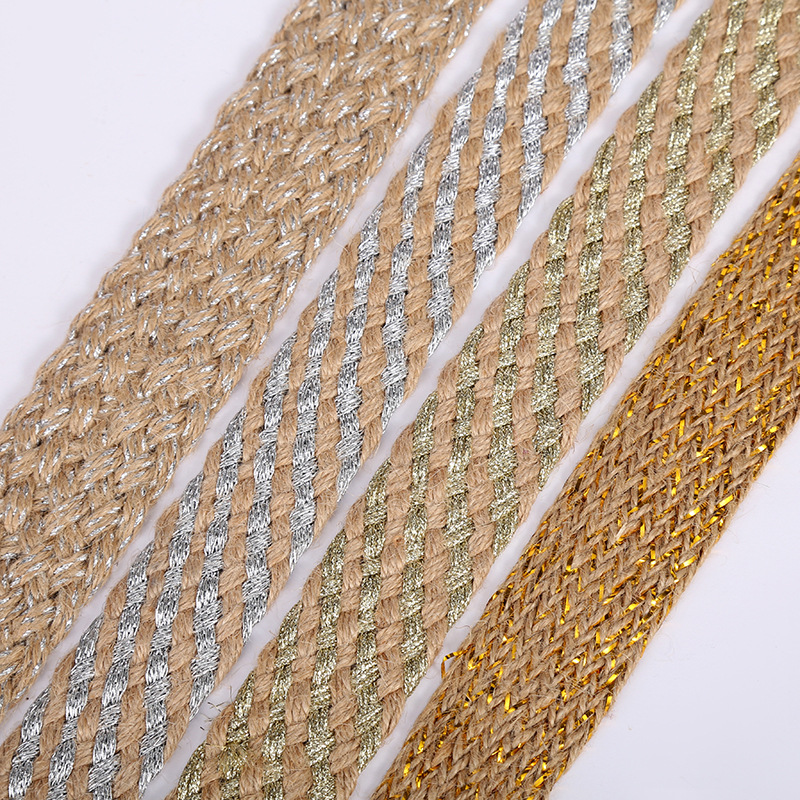 Manufacturers Direct Sales Of New Products A Variety Of Specifications Of Two-Color Hemp Woven Belt, Hemp Belt Application Scenario