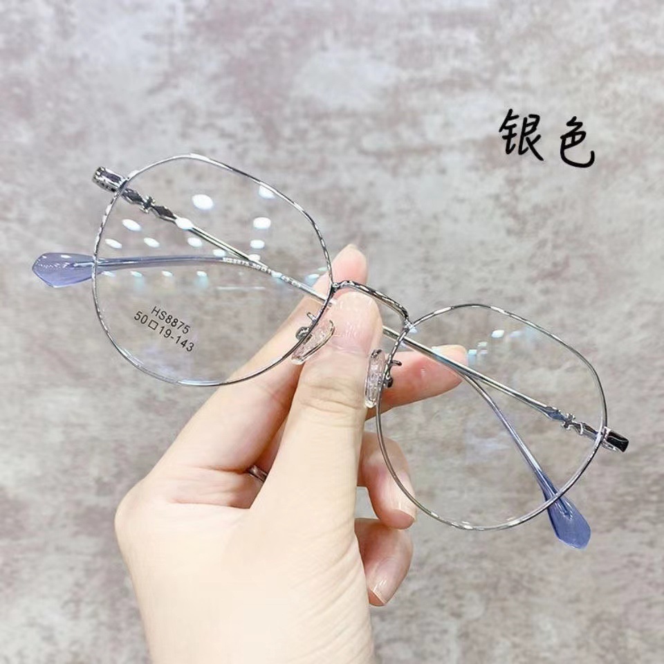 防蓝光辐射网红眼镜框无度数潮男眼睛平光女近视眼镜男潮流小红书
