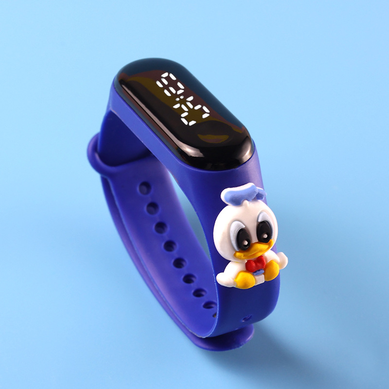 Wholesale waterproof cartoon children's Mi 3 white light LED electronic watch, primary school sports doll wristband watch in stock Application Scenario