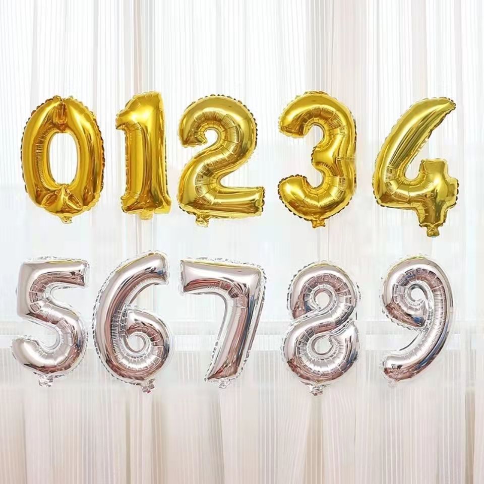 儿童周岁成人生日布置装饰用品32寸铝膜字母气球卡通创意派对装饰产品图