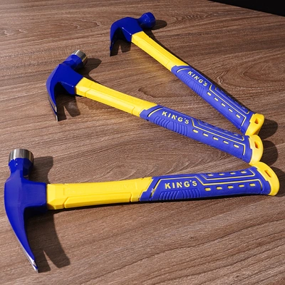 Claw Hammer Source Factory Custom Wholesale Spray American Nail Carpentry Special Carbon Steel Hammer Covered With Plastic Handle Hammer