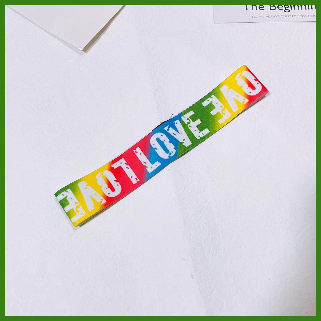 Gimnasia juegos estudiantiles rainbow diadash antideslizante corea cool street trend accesorios de baile hip-hop hip-hop hip-hop hip-hop diadash Application Scenario