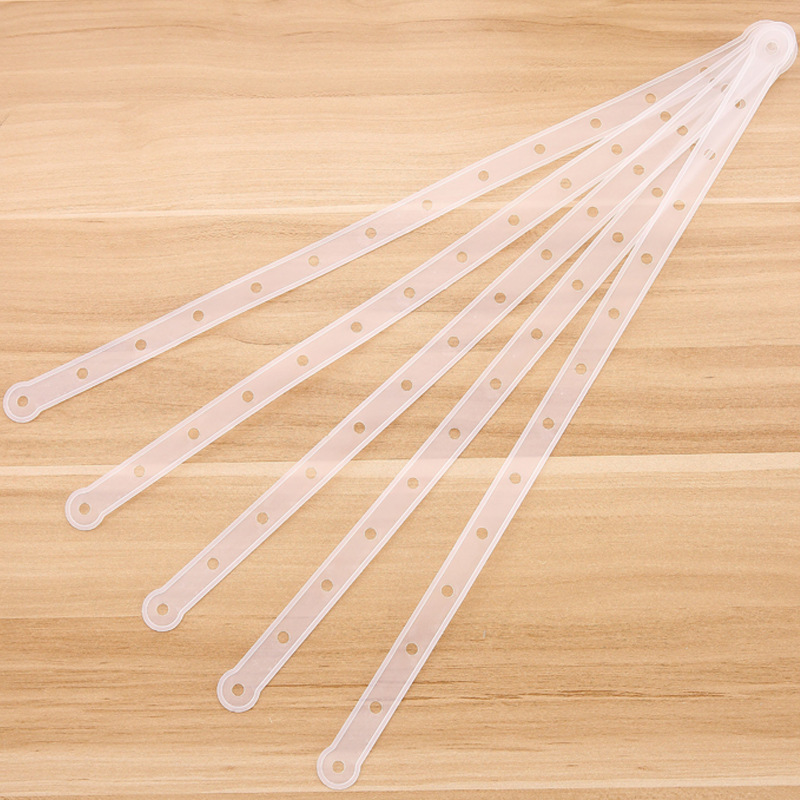 服装衣架连接条皮条套装搭配衣架裤架透明衣服链接条带裤夹挂衣条图