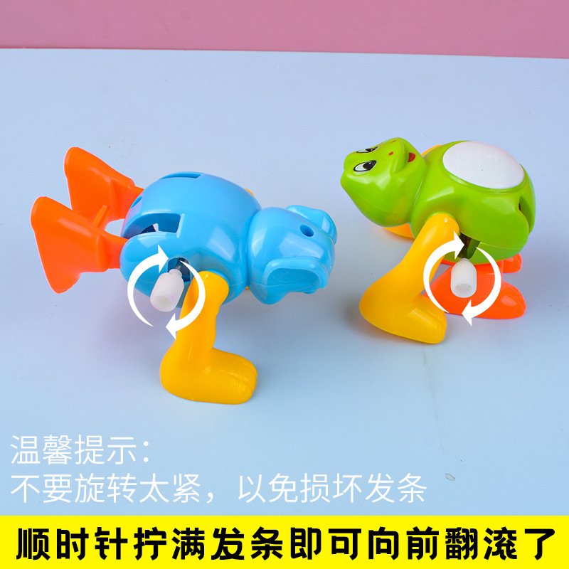 Wholesale of somersaults, spring-wound small animal toys, and spring-wound novel and unique toys for children, boys and girls at street stalls details Picture