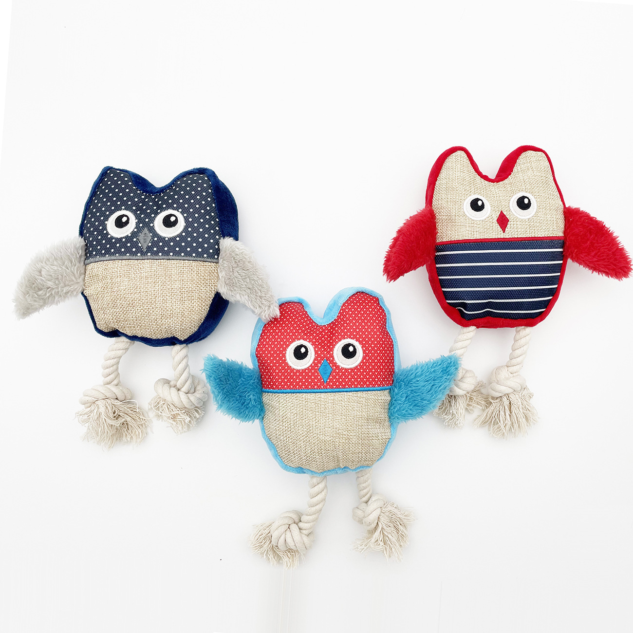 Amazon pet plush toys for export, dog durable rope knots for grinding teeth and relieving boredom Item Picture