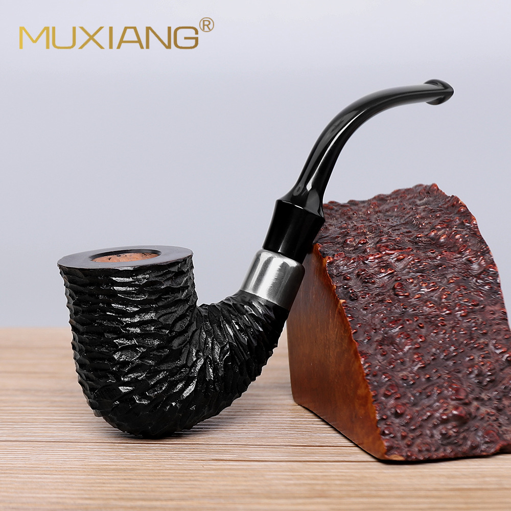 木香手工雕刻烟斗石楠木烟斗自由式石楠根瘤实木烟斗木质