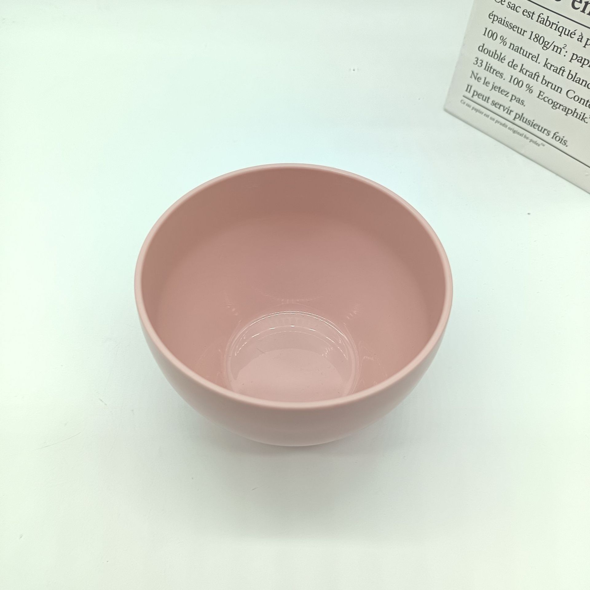 Cross-border best-selling household bowls, large and small sizes, simple and high appearance level, round rice bowl, instant noodle bowl, anti-drop, thickened, for export Specification image
