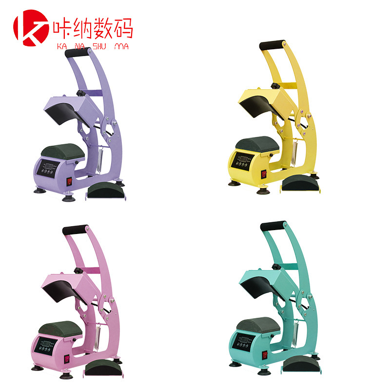 新款2合1烤帽机亚马逊热销手动烤帽机棒球帽鸭舌帽DIY转印压帽机