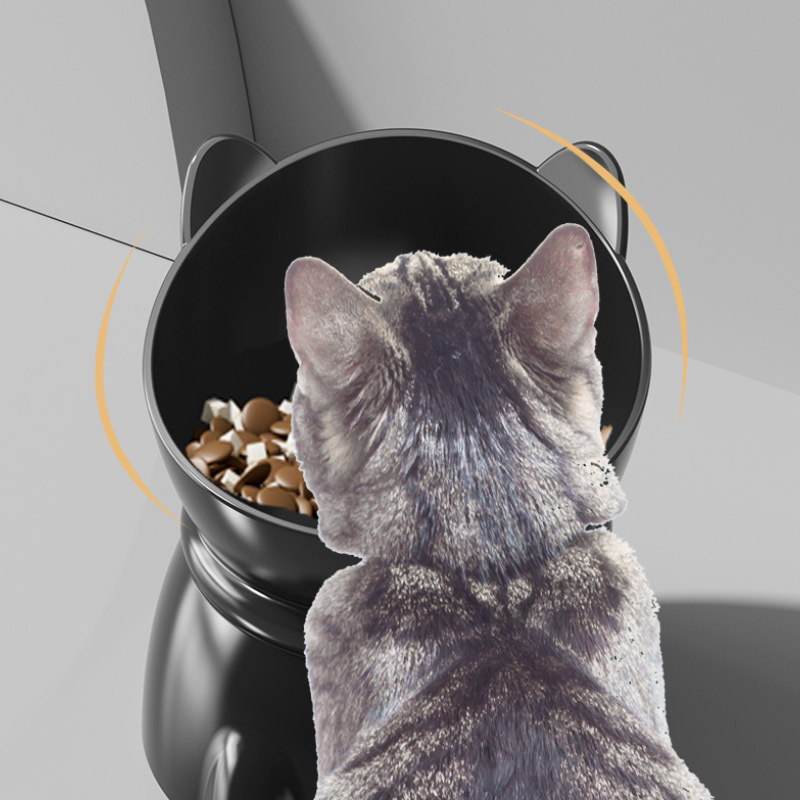 Love you Hui creative cat bowl feeder Cat head bowl neck guard bowl Food bowl anti-upset drinking bowl Pet supplies Application Scenario